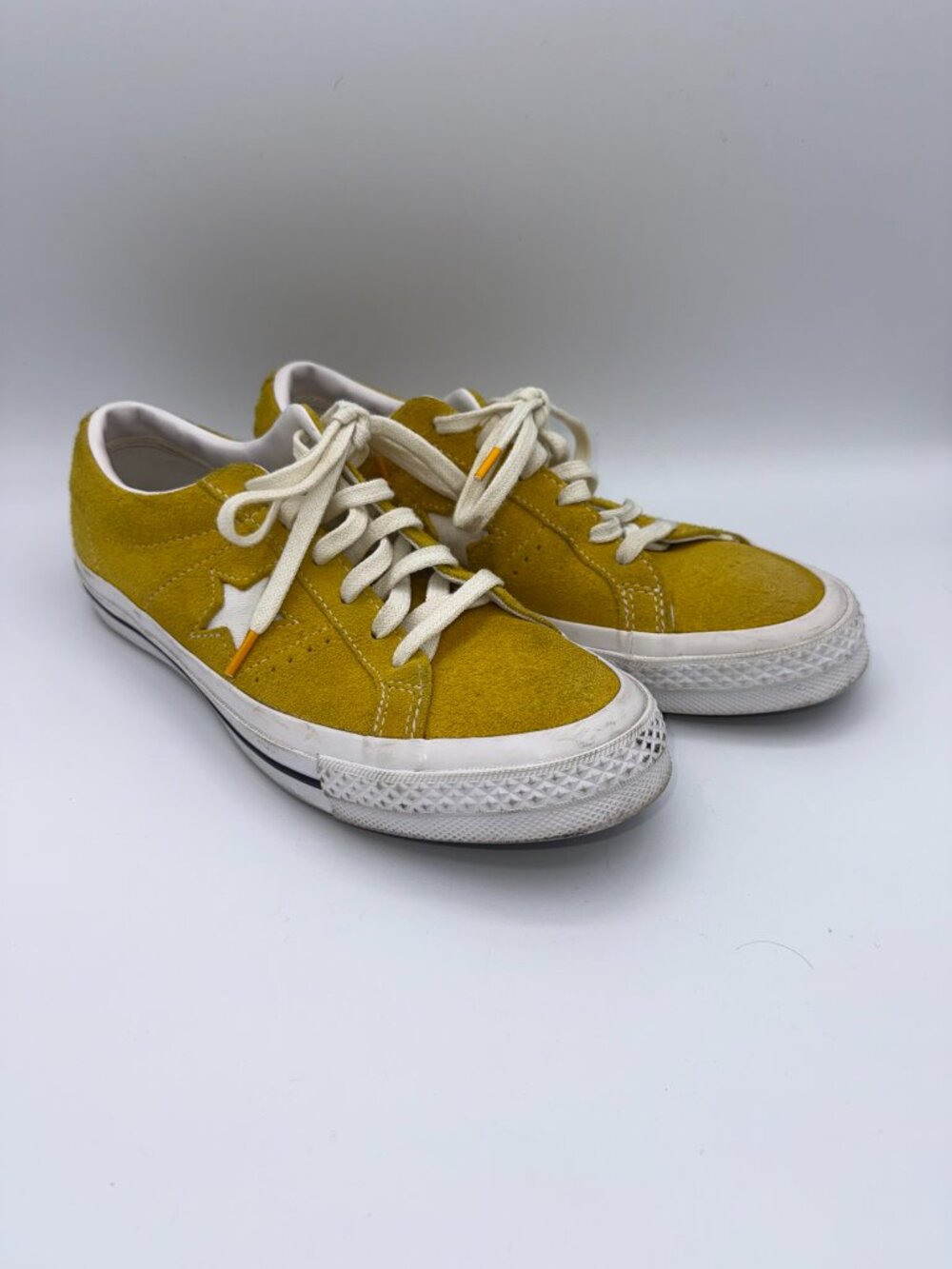 Converse One Star Suede Sneakers Yellow Gold Men's Size 6.5 Low Top - Picture 3 of 10